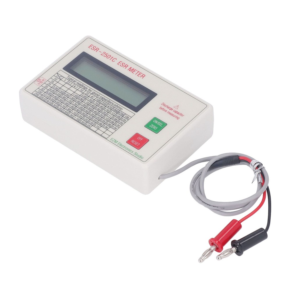 Handheld ESR Capacitor Tester Smart Shutdown Function ABS Capacitance Meter