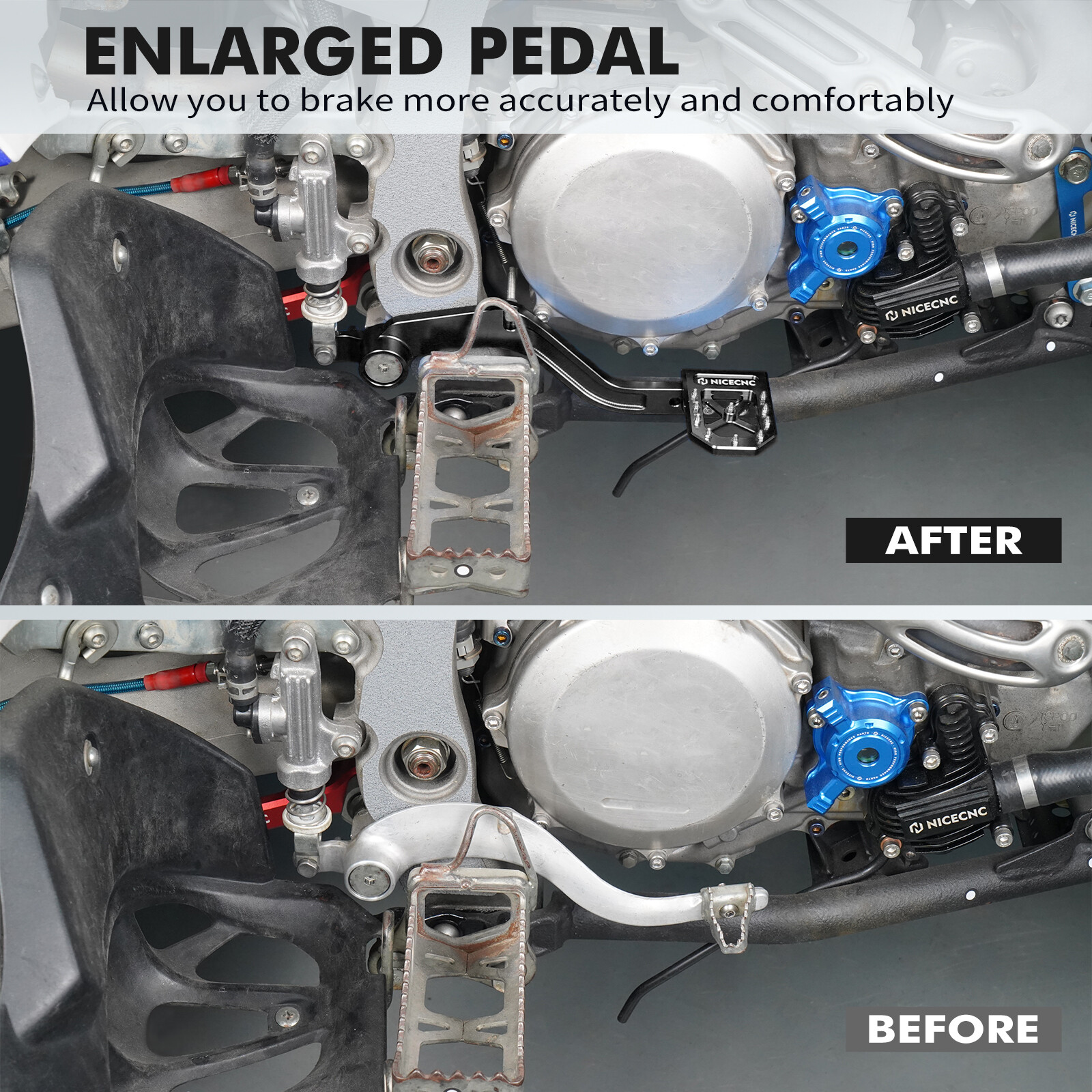 Adjustable Rear Brake Pedal Lever For Yamaha YFZ450X 2010-2011 YFZ450R 2009-2024