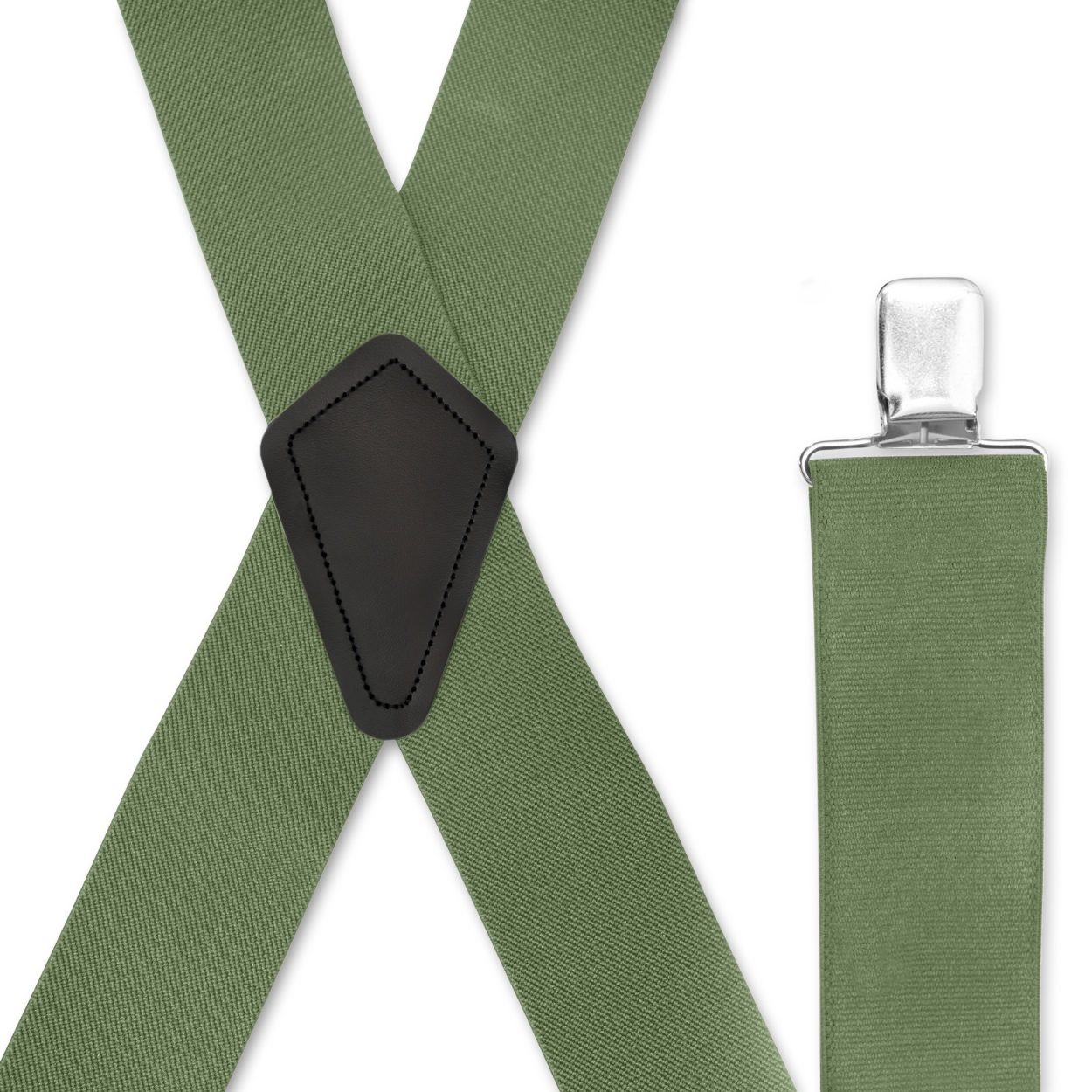 Men's Suspenders - Strong Clips, Many Colors, X Style 1.5" & 2", USA Made