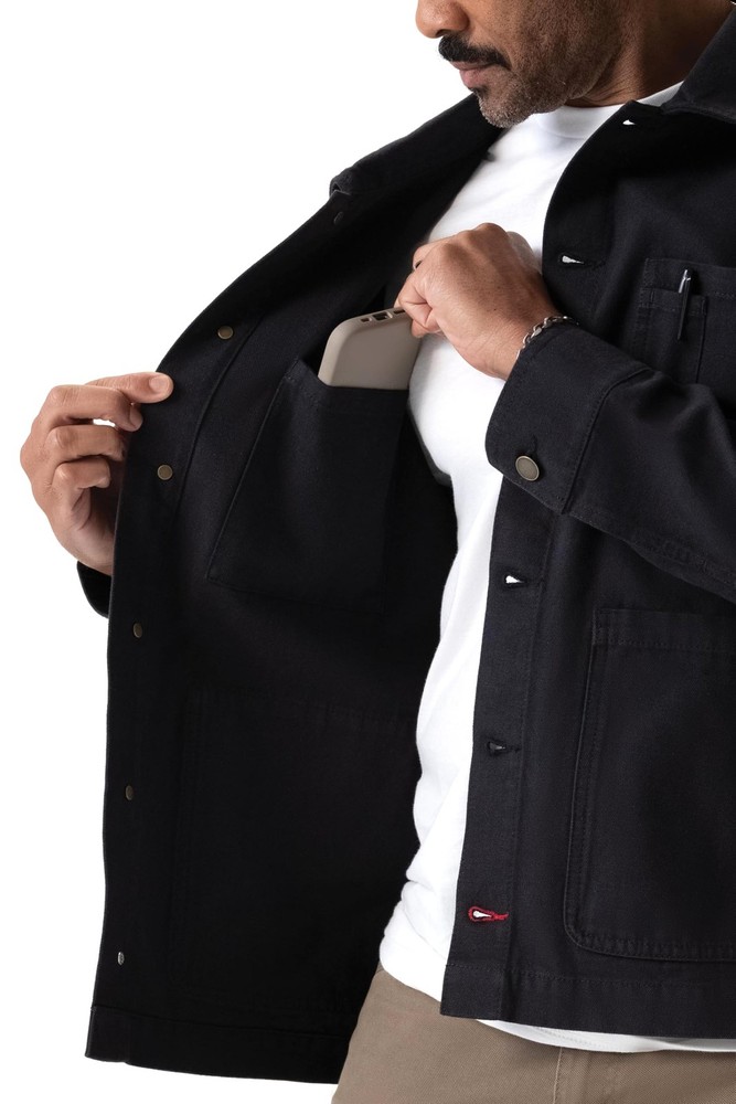 Men's Utility Chore Coat, Black, Large