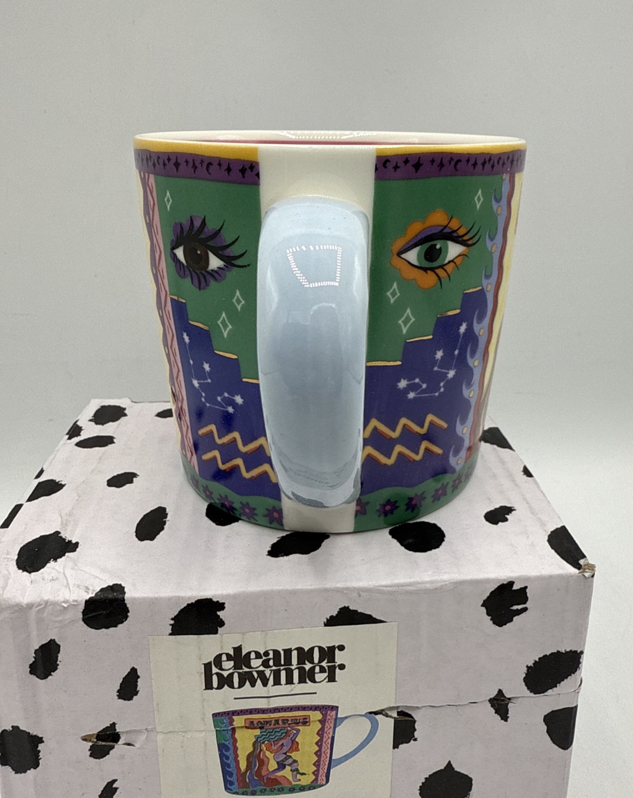 Anthropologie Stoneware Zodiac Mugs Eleanor Bowmer Signs Aquarius Coffee Tea