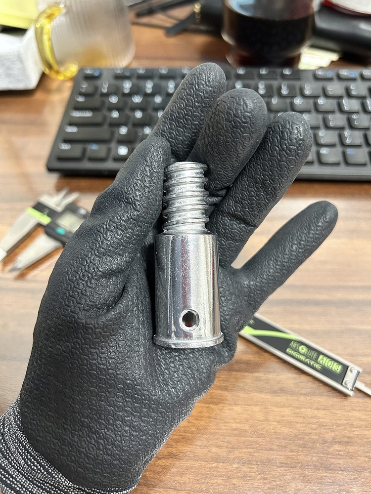 EESC2Y (2-Pack) 1" Threaded Tips Replacement for Extension Poles 1 in, sliver