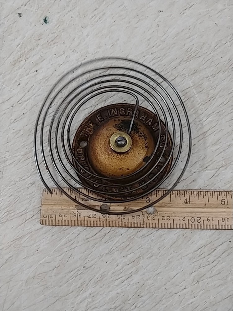 INGRAHAM PARLOR CLOCK COIL STRIKE GONG
