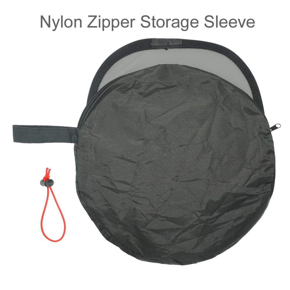 12"/30cm 2-Sided Collapsible White Balance Disc 18% Gray Panel+Target Reflector