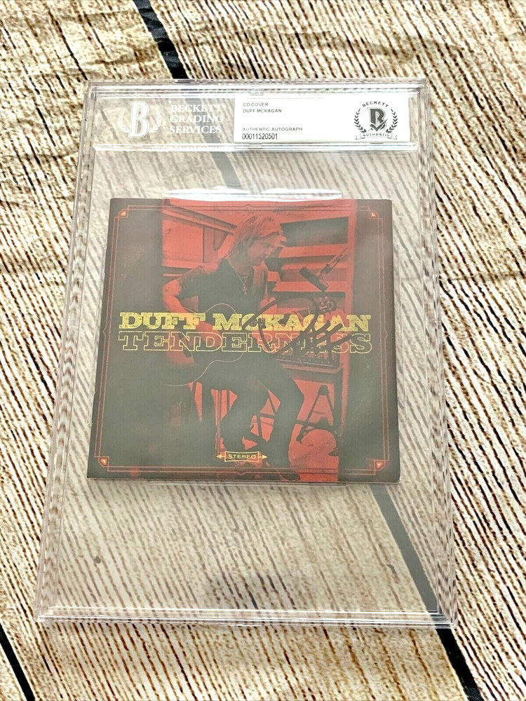Duff Mckagan Signed CD Booklet Tenderness Autograph BECKETT Authenticated BAS