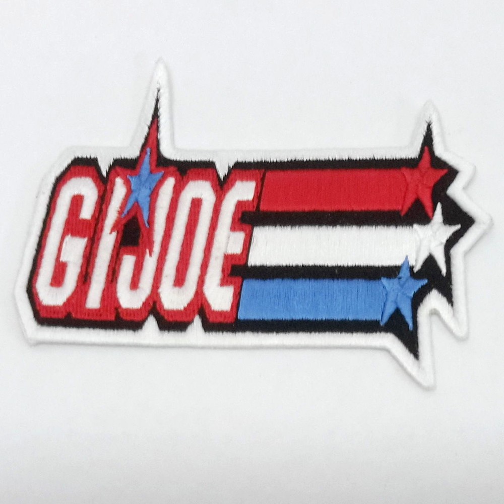 GI Joe  Classic Toy Rectangular Logo Large 4" Patch- USA Mailed(GIPA-06B)