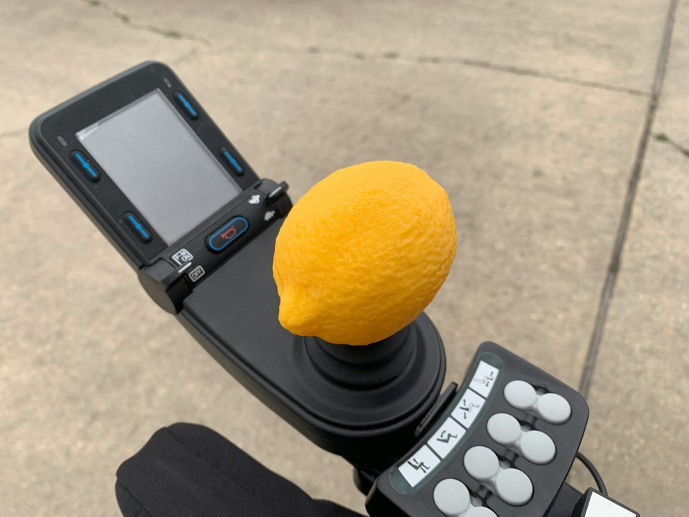 Lemon - Funny Power Wheelchair Joystick Knob Replacement 3D Printed Unique