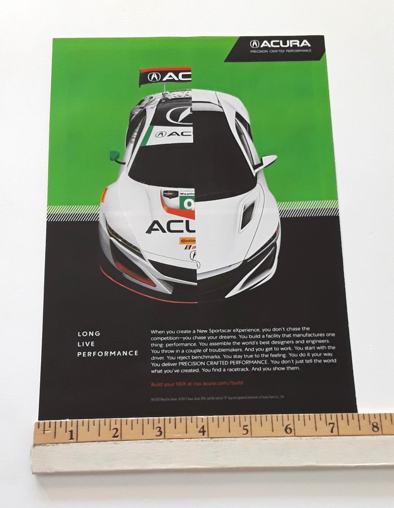 2017 ACURA NSX  ORIGINAL AD