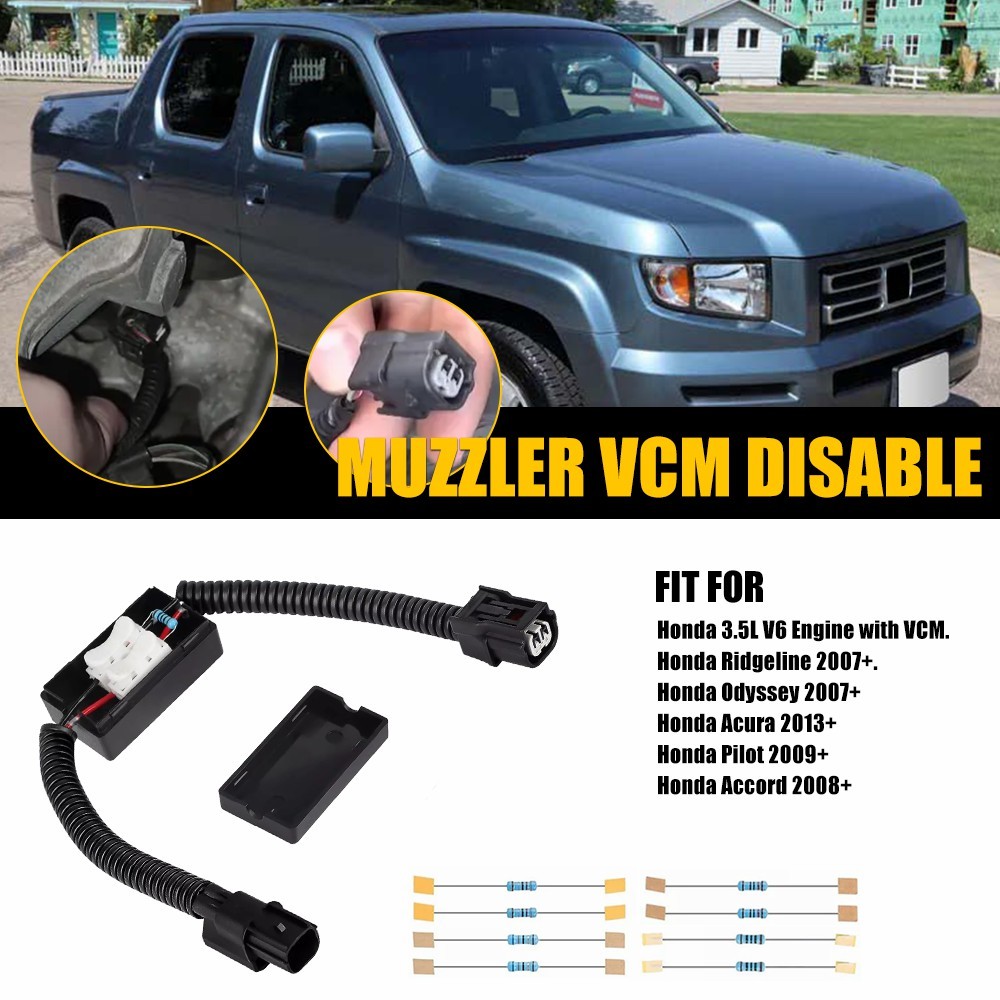 VCM Muzzler Harness Kit For Honda Ridgeline Odyssey Muzzle Acura Pilot 3.5L PLUG