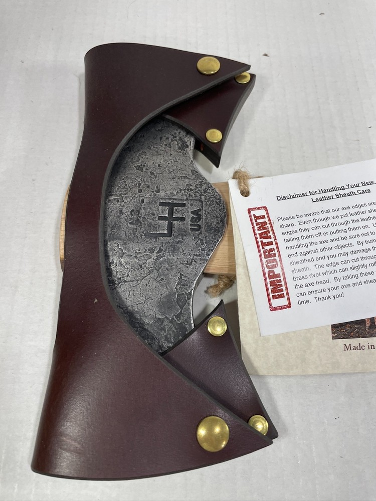 Hoffman Blacksmithing 28 inch Saddle axe with sheath new NWT