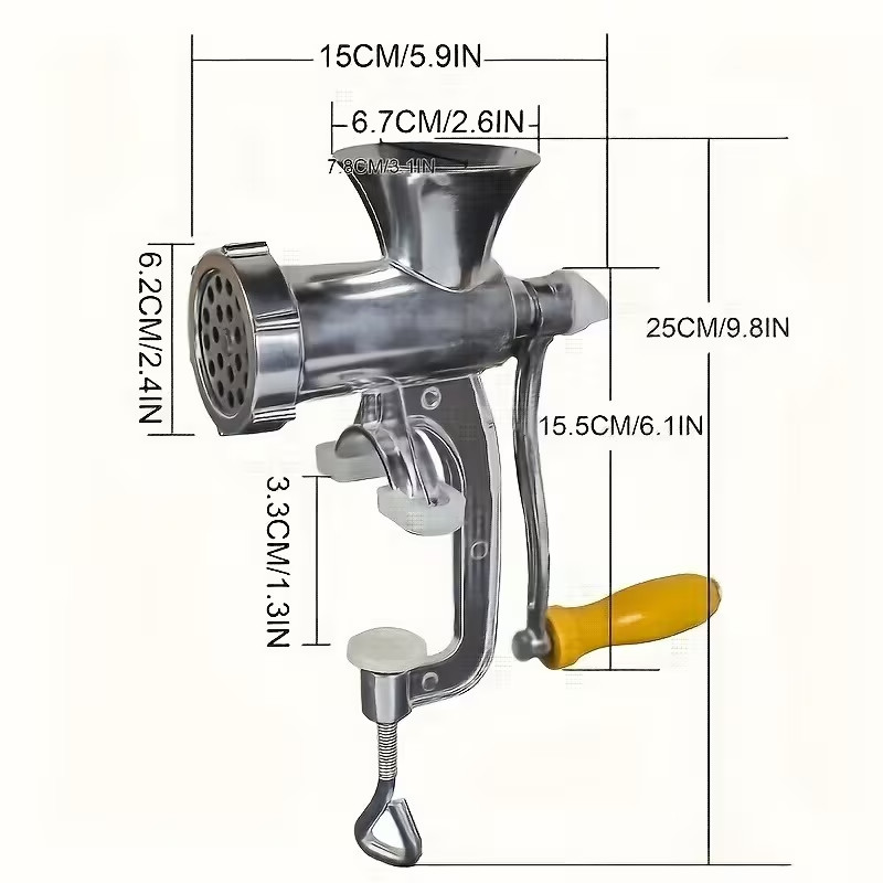 Manual Meat Grinder 304 Stainless Steel Meat Grinder