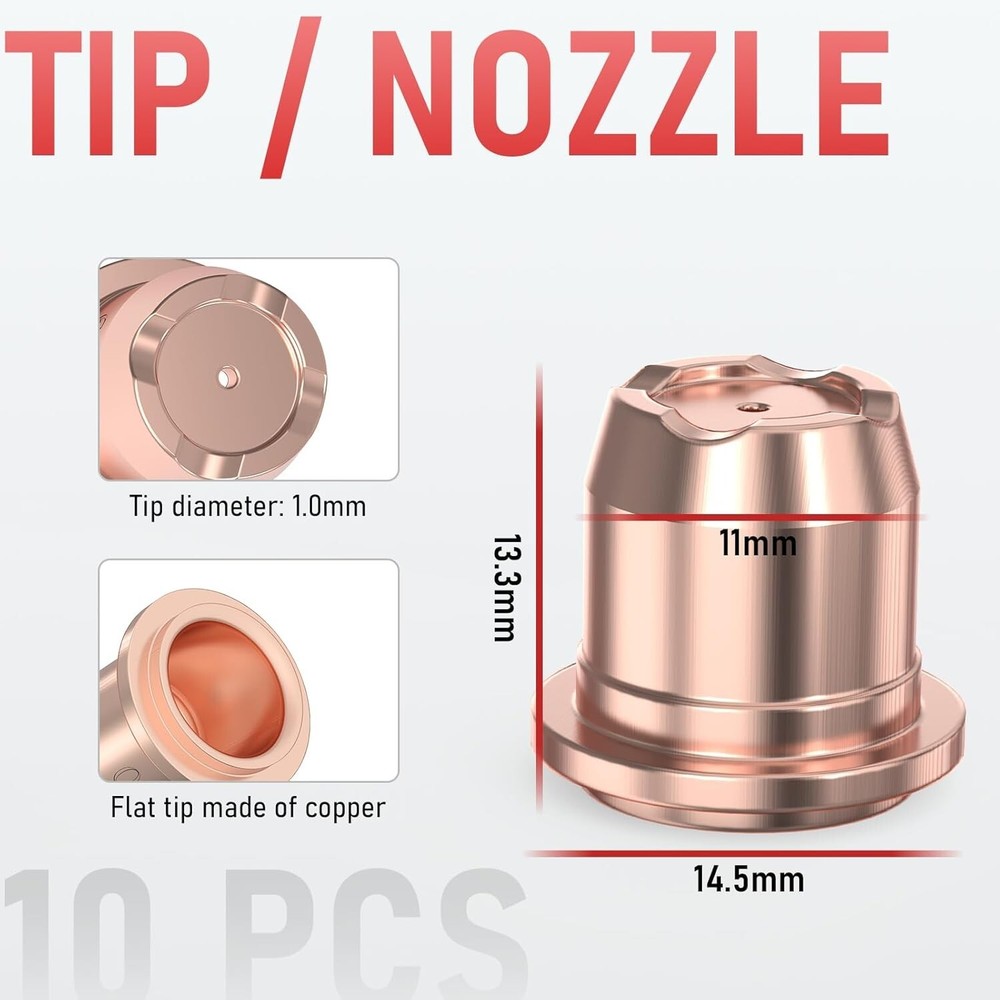 Professional Quality Plasma Cutting Consumables - 24 Tips for Smooth Operation
