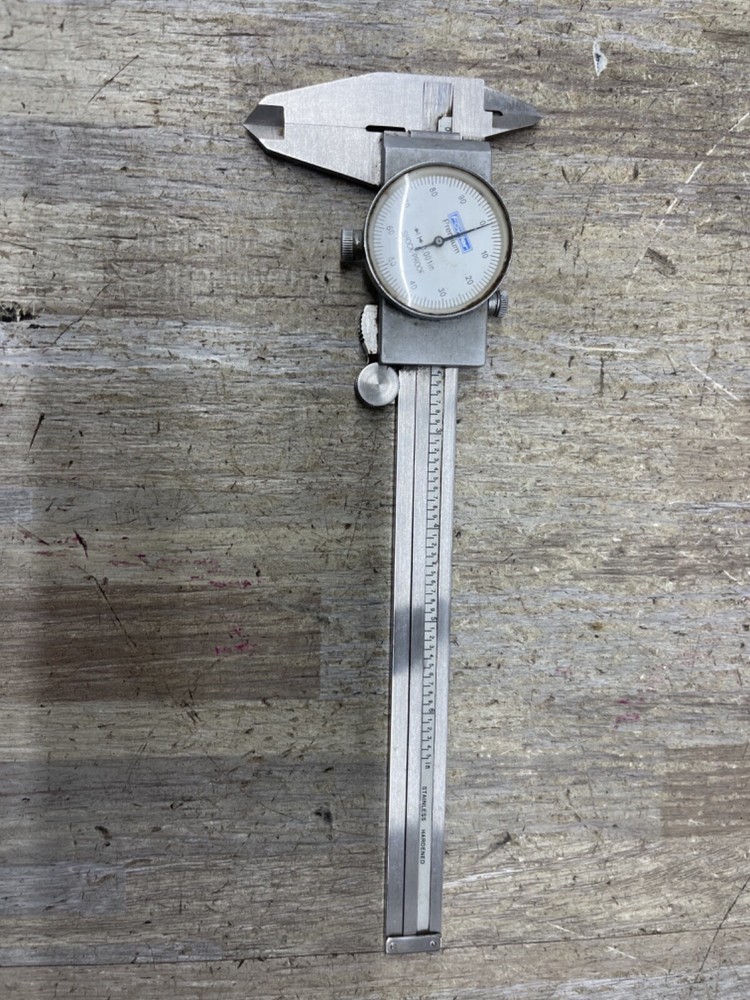 Fowler Premium 6” Dial Calipers .001” Resolution Shock Proof Stainless/Hardened