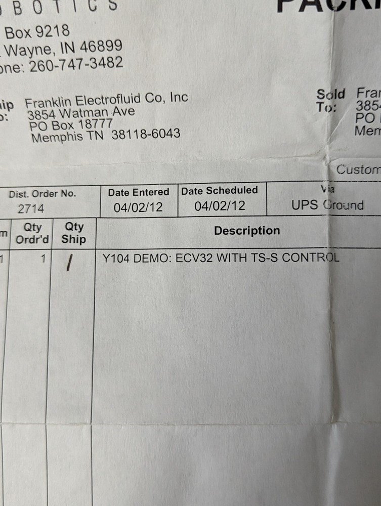 Yamaha Transervo Push Rod Robot w. Controller Remote ECV32 HT1 TS-S Software ETC