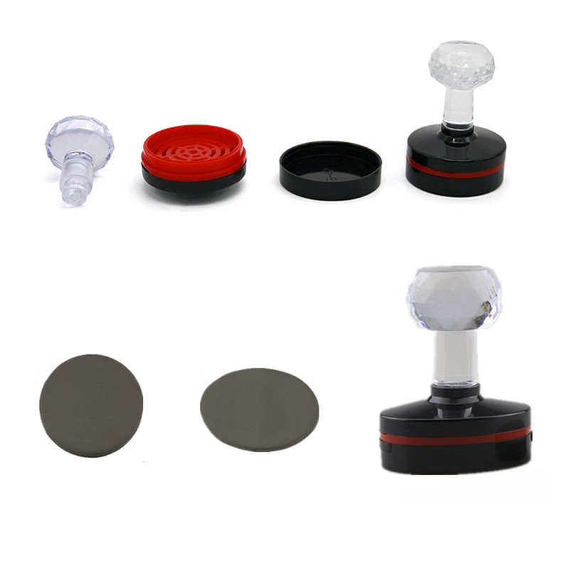 Professional 5-Pack Round/Oval Flash Stamp Set, Self Inking & Customizable