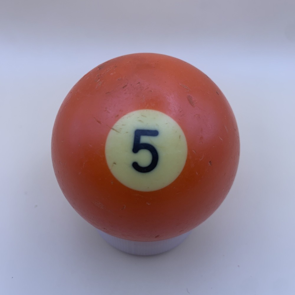 Vintage Replacement Pool Ball Billiards Orange Solid #5 Ball 2 1/4" Diameter