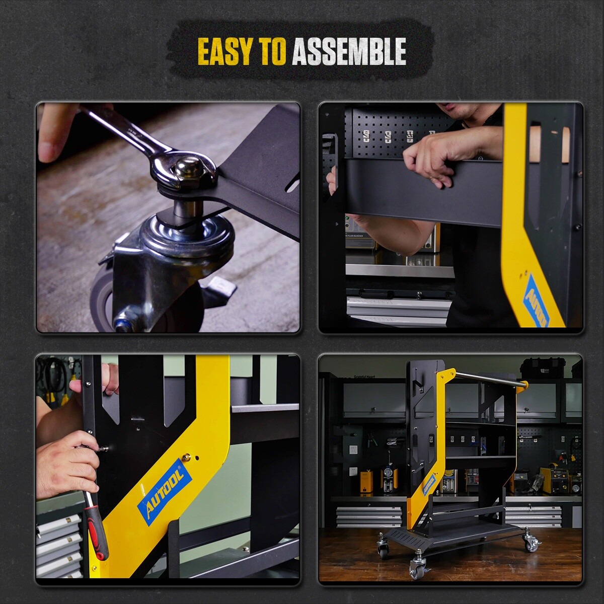 Garage Workshop Storage Rolling Cart Automotive Repair Service Diagnostic Tool