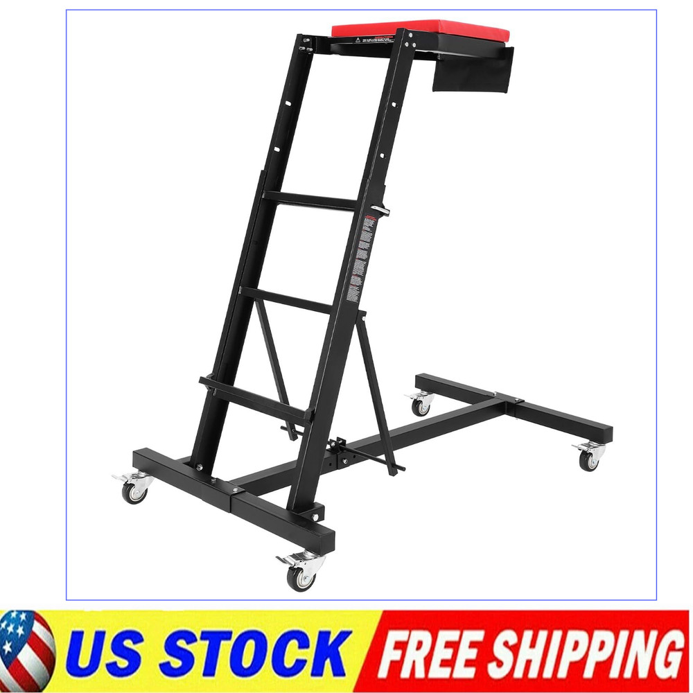 45 - 66 in Adjustable Height Foldable Automotive Engine Topside Rolling Creeper