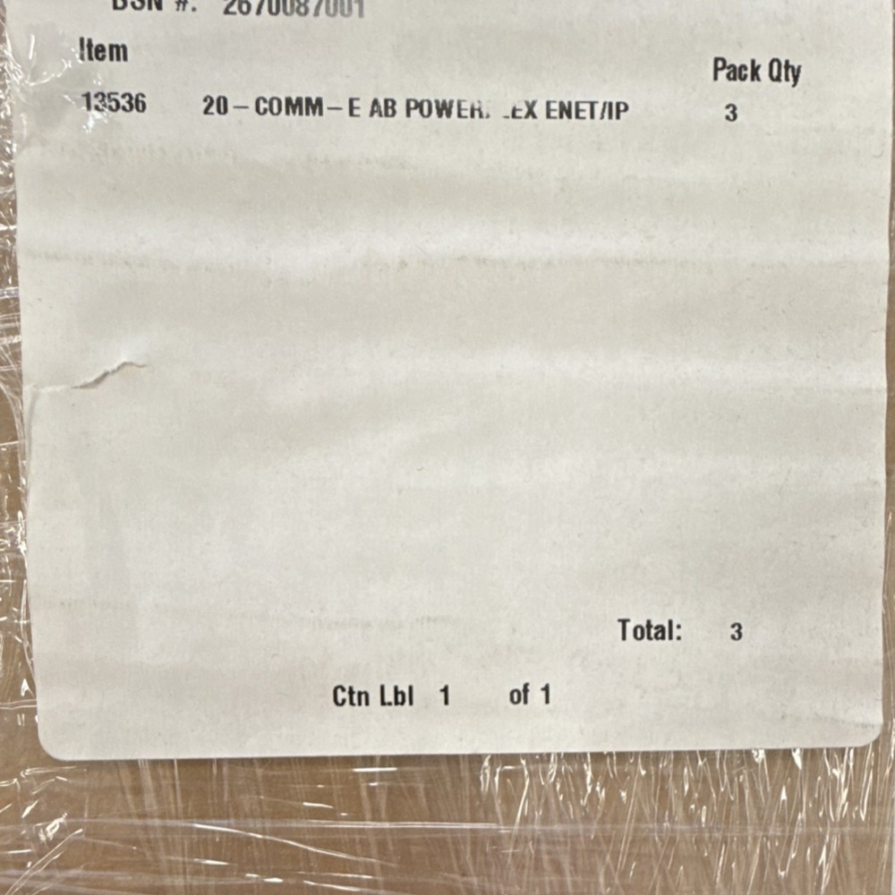 Allen-Bradley 20-COMM-E Powerflex Ethernet/IP Adapter Module