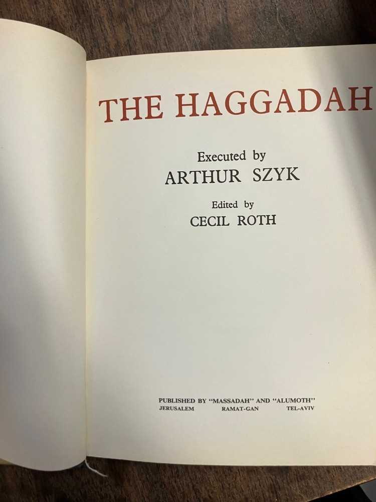 The Haggadah Book | Arthur Szyk Passover Hebrew Metal STUNNING ILLUSTRATIONS