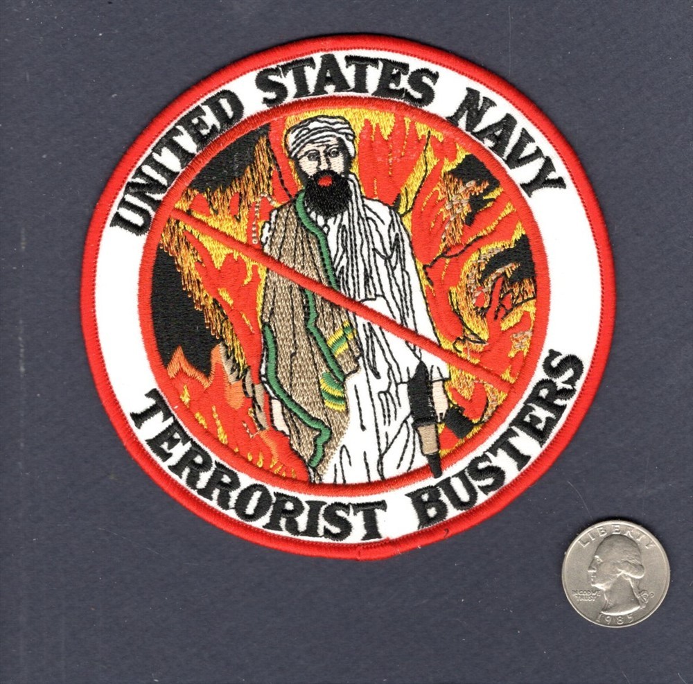 TERRORIST BUSTERS US NAVY Squadron Unit Ship Patch