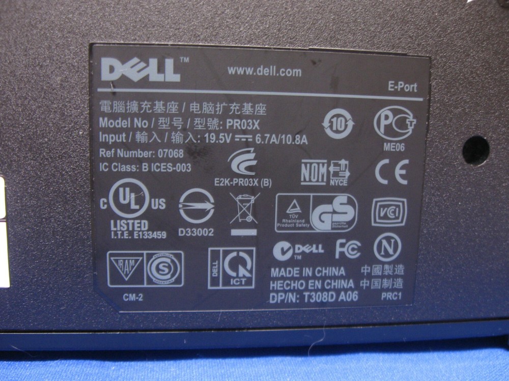 Dell E-Port Replicator - (PRO3X)