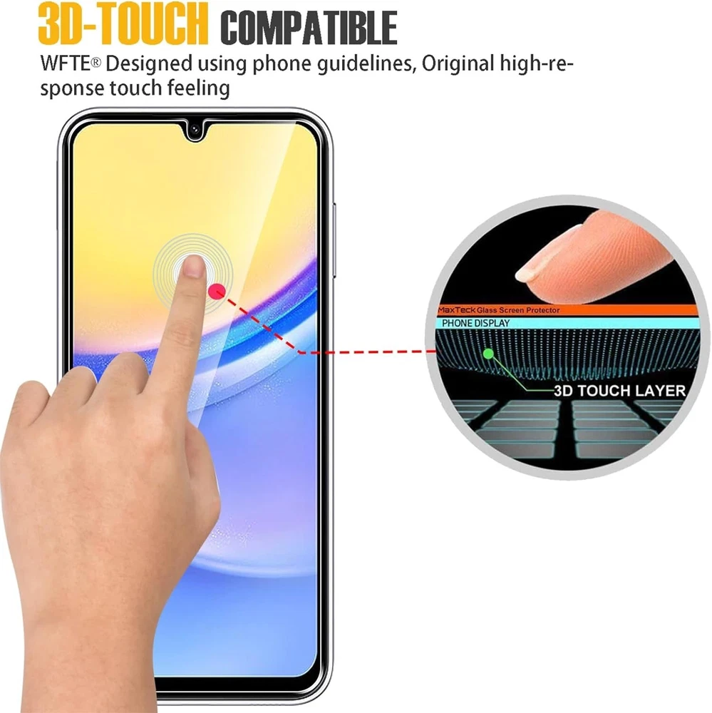 For Samsung Galaxy A23 5G Clear- TEMPERED GLASS SCREEN PROTECTOR ,Case Friendly
