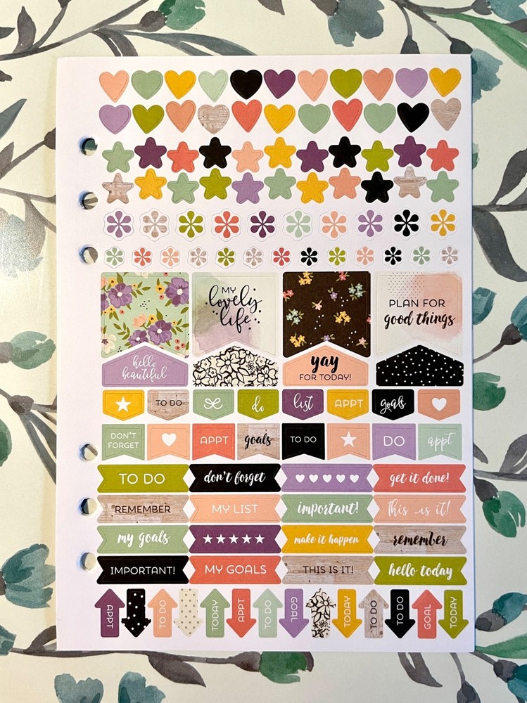 Carpe Diem Undated A5 Planner Inserts - Choose Joy