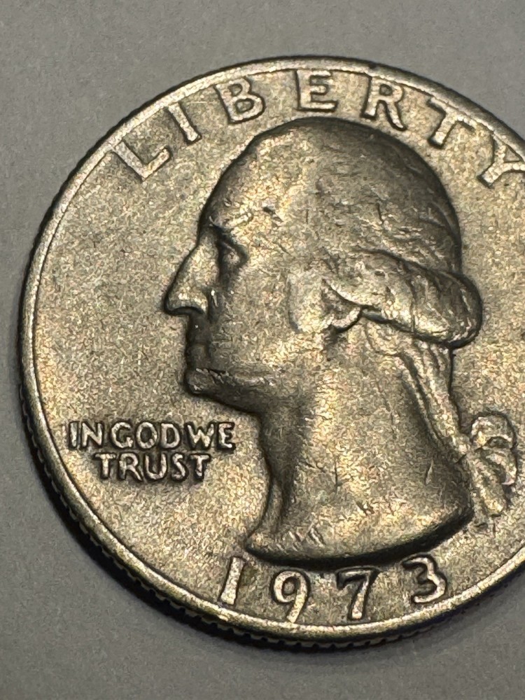 RARE 1973 WASHINGTON QUARTER "NO MINT MARK/RIM ERROR" Multiple Errors