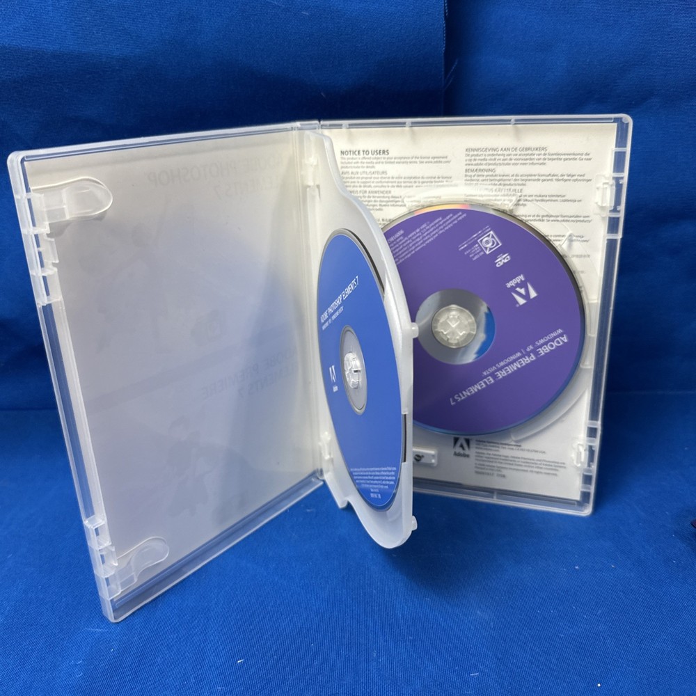 Adobe Photoshop Elements 7 & Premiere Elements 7 Complete With Serial Numbers