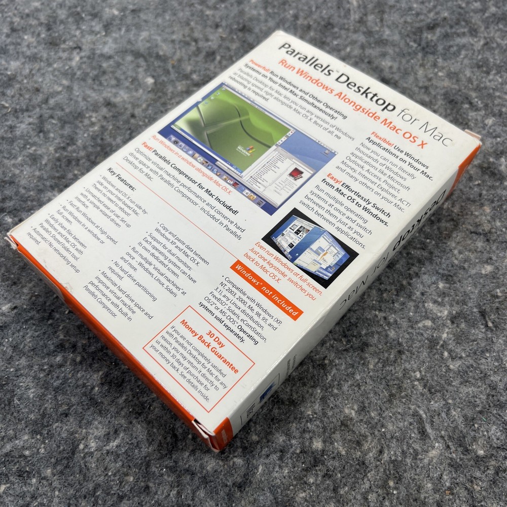 Vintage Software Parallels Desktop for Mac OS X - Nova Development (2006)