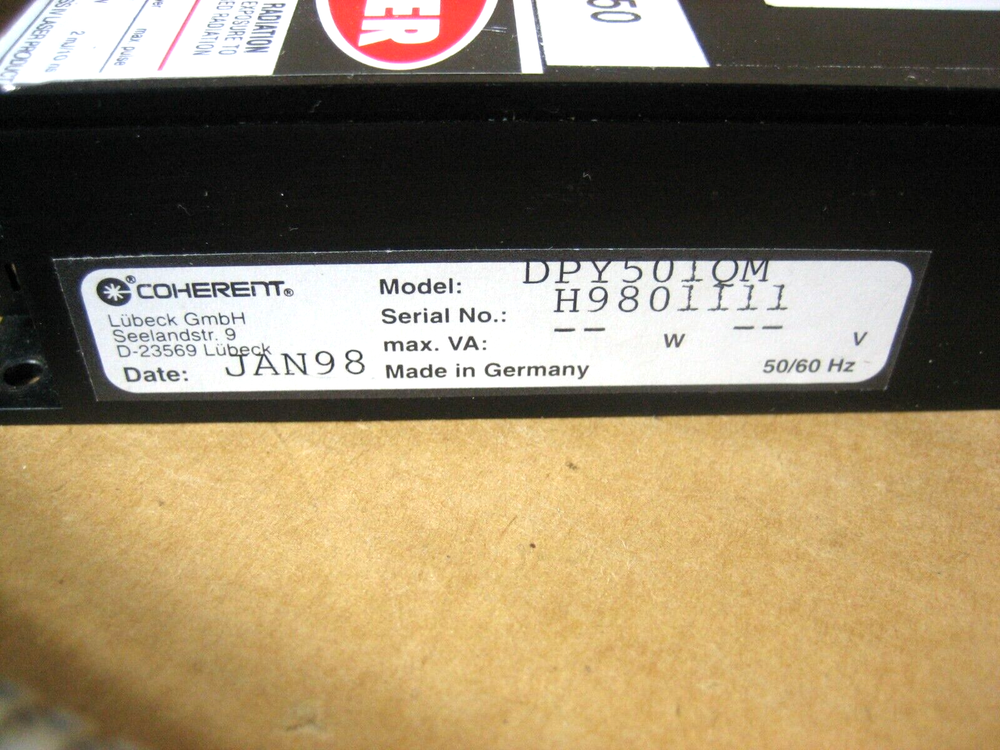 COHERENT LASER DPY5010M