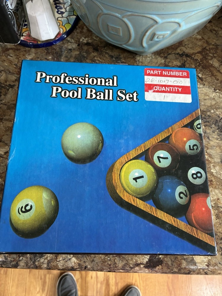 Professional Pool Balls In Box ONE MISSING