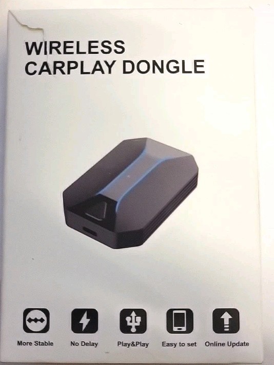 Wireless CarPlay Dongle Adapter for iPhone Plug & Play Design