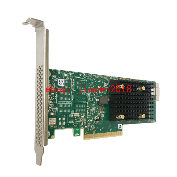 LSI 9500-8i Tri-Mode HBA IT Mode ZFS TrueNAS UNRAID + SFF-8654 SATA 8P Cable US
