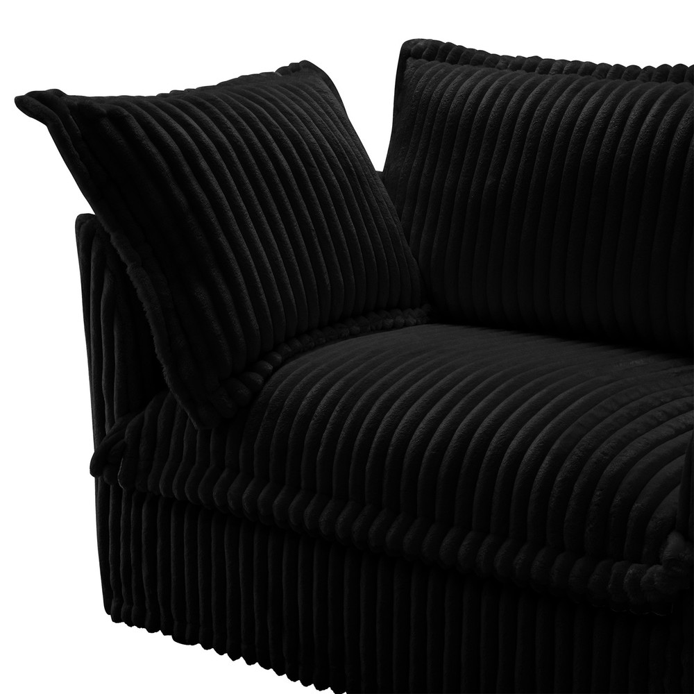 Koala sofa RSF W/1 Pillow -Black