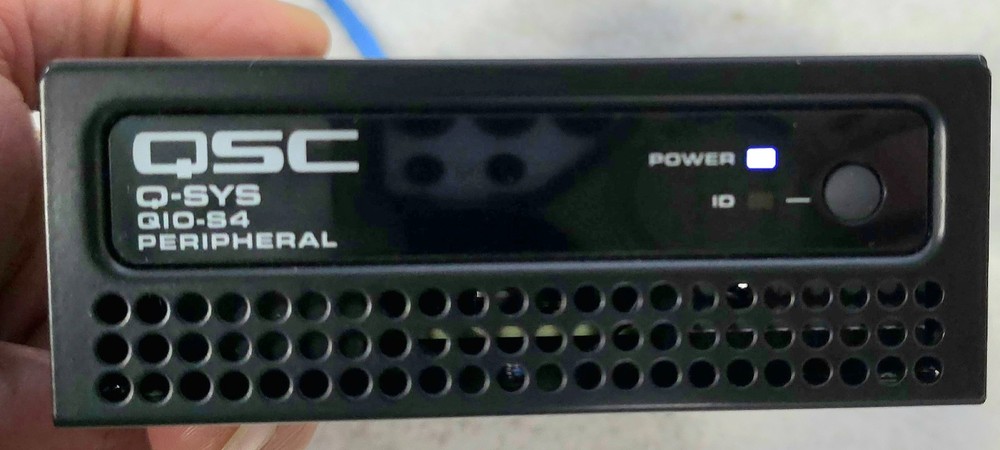 QSC QIO-S4 Q-SYS Peripheral Controller Network I/O NEW