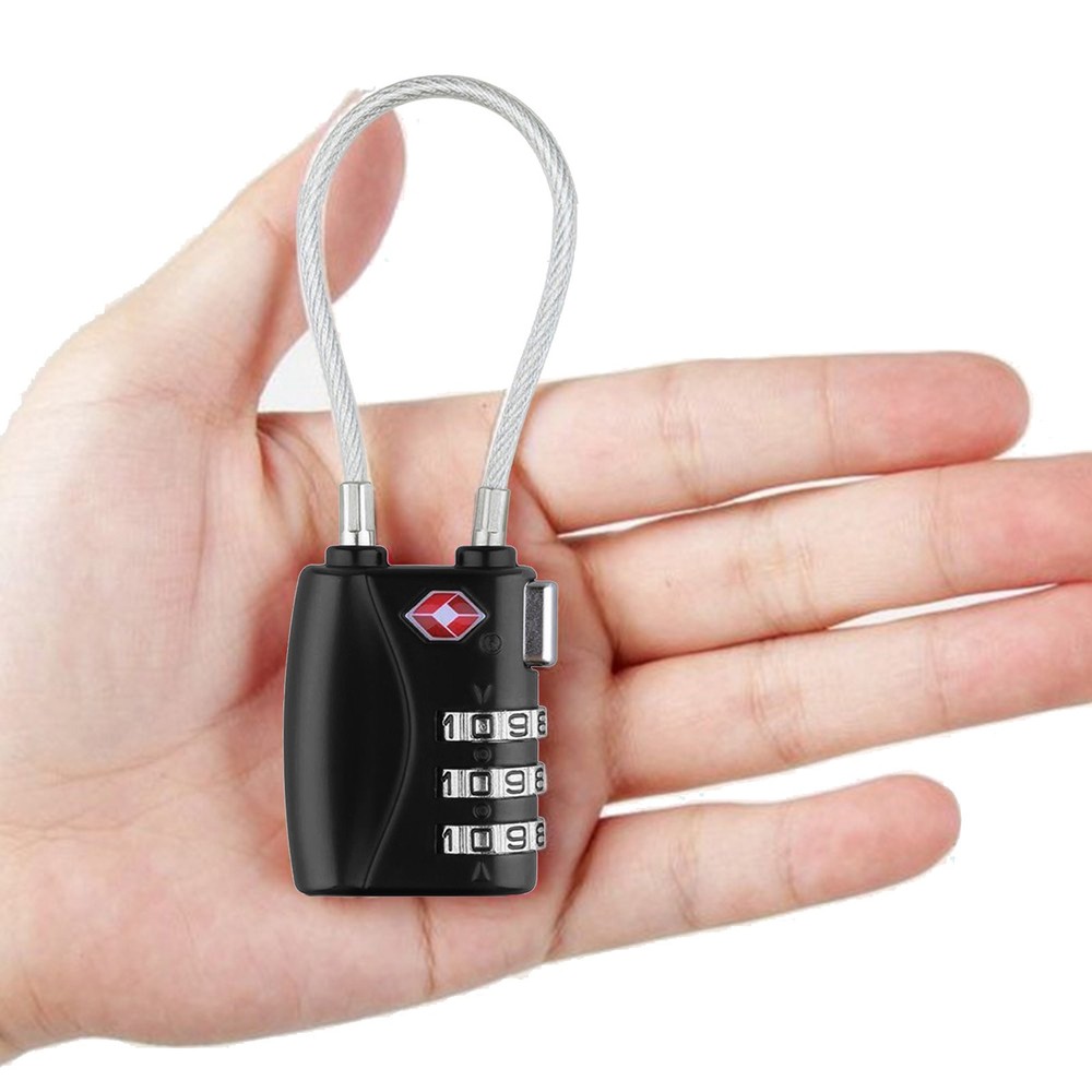 Metal Code Lock Mini Coded Keyed Anti-Theft Locks Travel TSA Luggage Lock