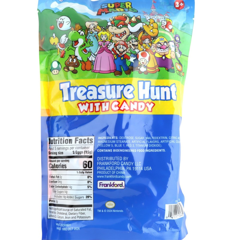- Super Mario Prefilled Plastic Easter Eggs, Filled with Character Shaped Har...