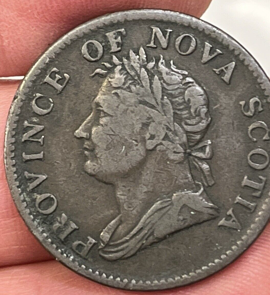 1832 Canada Nova Scotia Half Penny Token