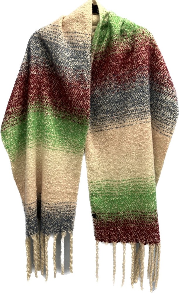 Large  Scarf Wrap Shawl Rectangular  Fuffy 190*50CM+TASSELS