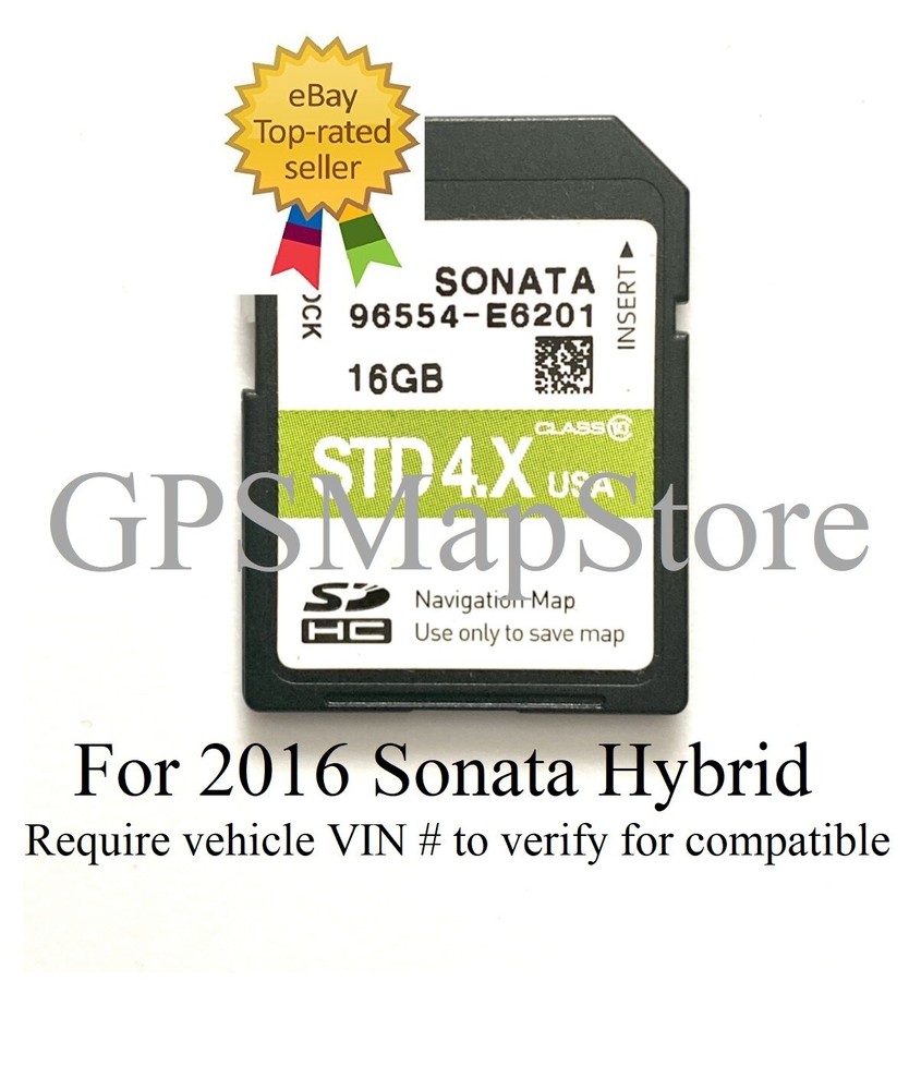 2016 Sonata Hybrid Model Navigation DATA SD Card US Map *Please Read Description