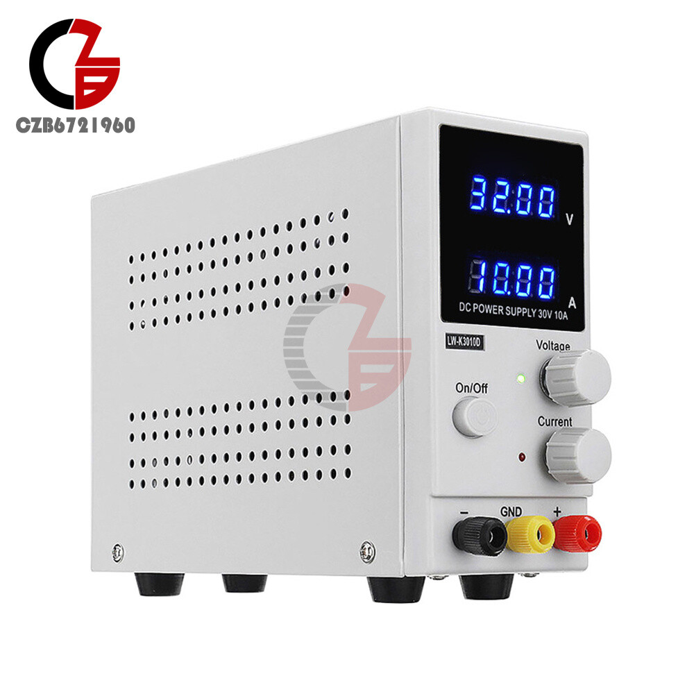 30V/10A DC Power Supply 1PH LCD 4 Digits Digital Adjustable DC Voltage Regulator