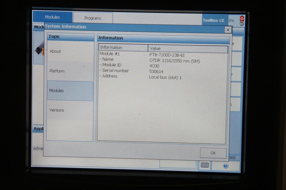 EXFO FTB-200-S2 Portable Network Testing Platform with FTB-7200D-23B-EI OTDR