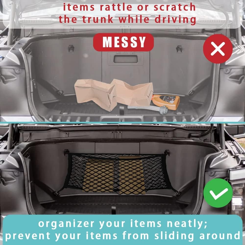 Envelope Style Front Trunk Frunk Cargo Net Extra Strong Elastic Mesh XPCS Compat