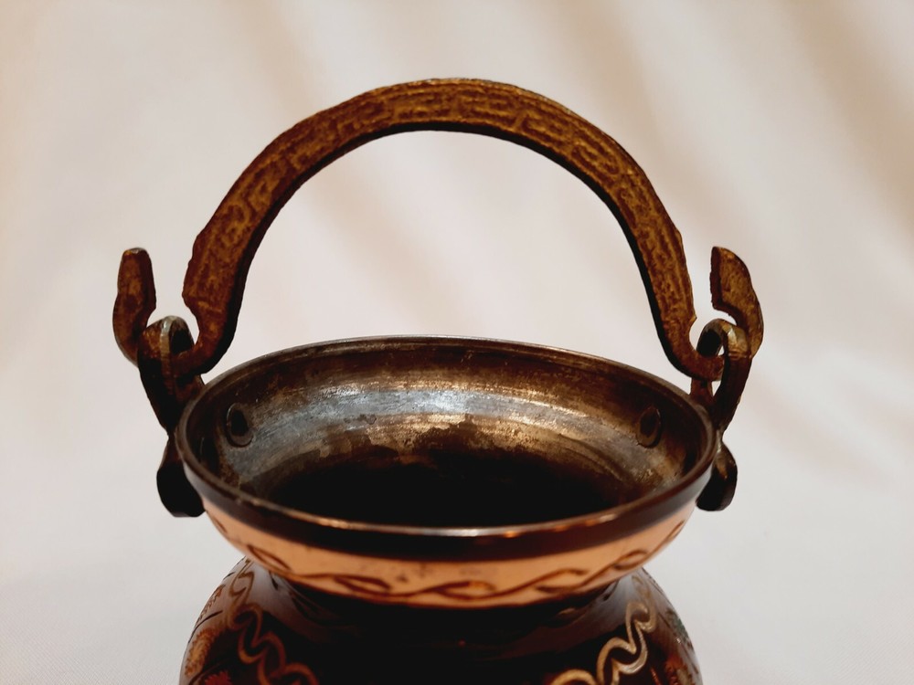 Metal Work Kettle With Handle Middle Eastern Style