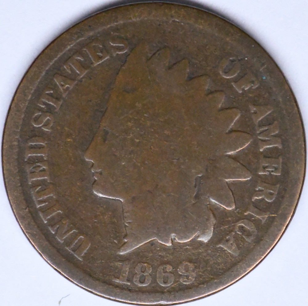 1869 indian head penny