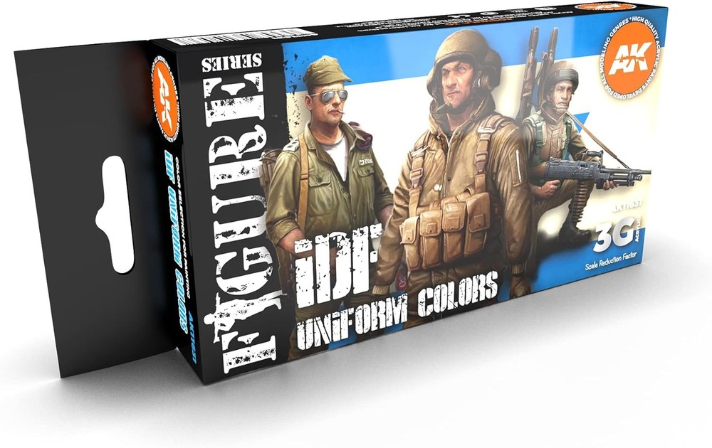 AK Interactive 3rd Generation Acrylics 11631 IDF Uniform Colors Set