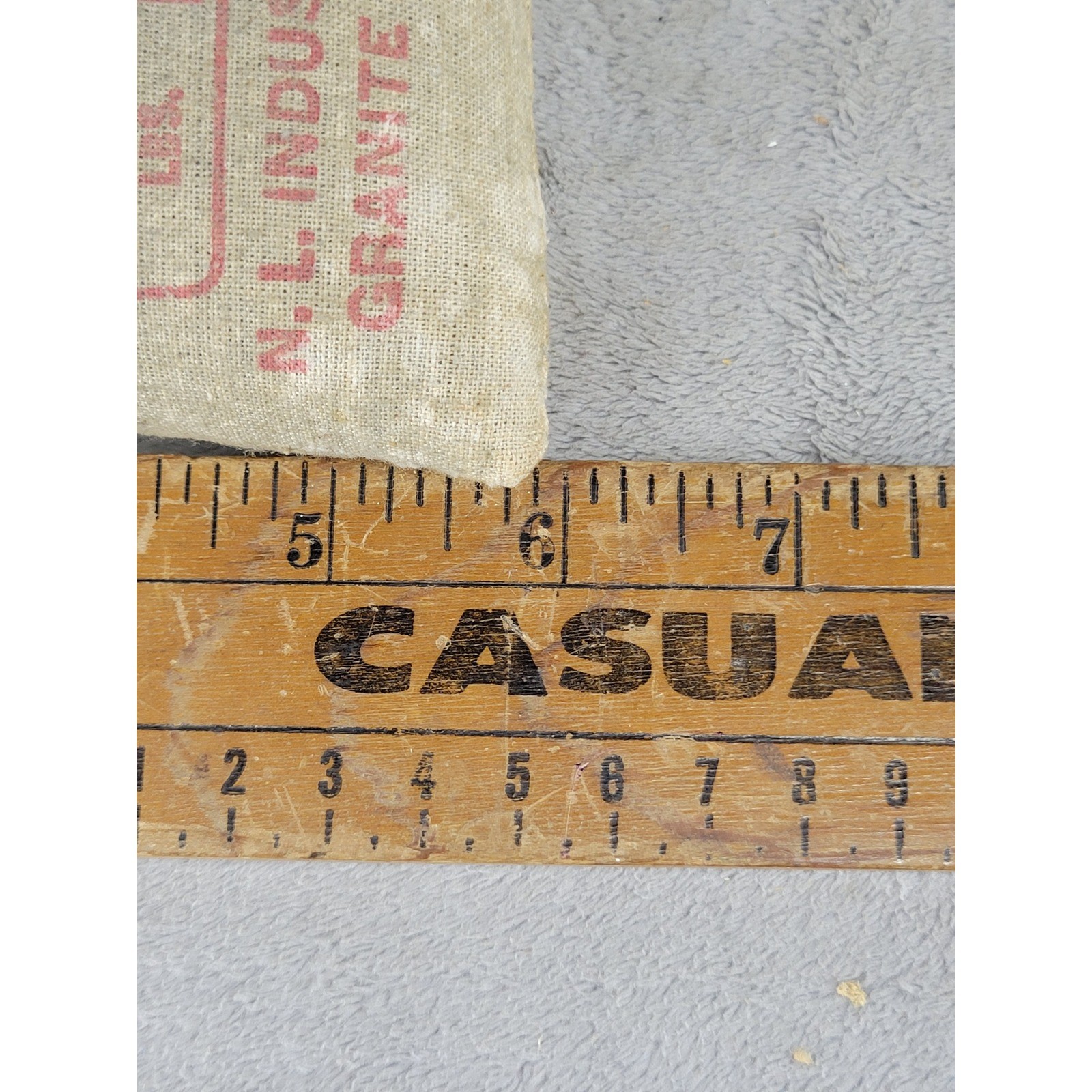 Vintage Lawrence Brand Chilled Lead Shot 7 5lb Sealed Burlap Bag NL Industries