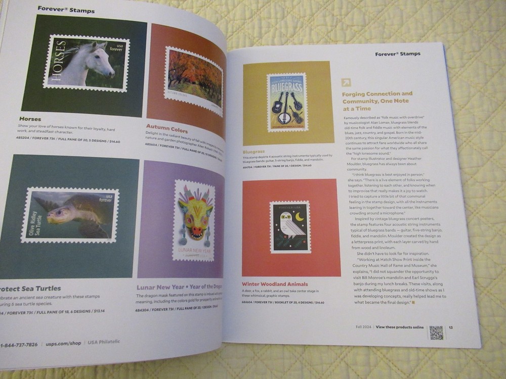 USPS USA Philatelic Summer & Fall 2024 Catalogs (2-Set)